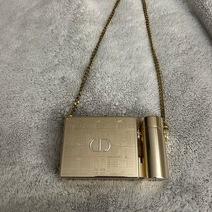 Christian Dior Limited edition gold lip stick purse